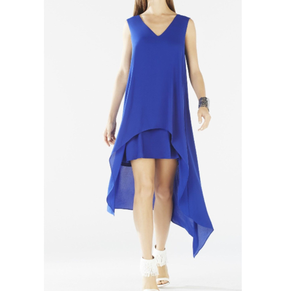 BCBG Kaira Asymmetrical Layered Dress